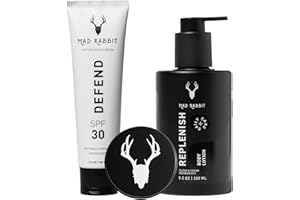 Mad Rabbit Tattoo Care Favorites Kit (3 Piece) - Enhance Balm, Replenish Daily Body Lotion & Defend Mineral Sunscreen SPF 30 - All Skin Types/Full Coverage Tattoo Care Kit