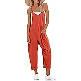 UNIANKIYA One Piece Jumpsuits for Women Casual Overalls Summer Rompers Trendy Jumpers Beach Vacation Outfits Travel Clothes