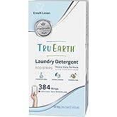 Tru Earth Platinum - Heavy Duty Laundry Detergent Sheets - Up to 768 Loads (384 Count, Fresh Linen Scent - Ultra-Concentrated - Eco-Friendly Laundry Sheets