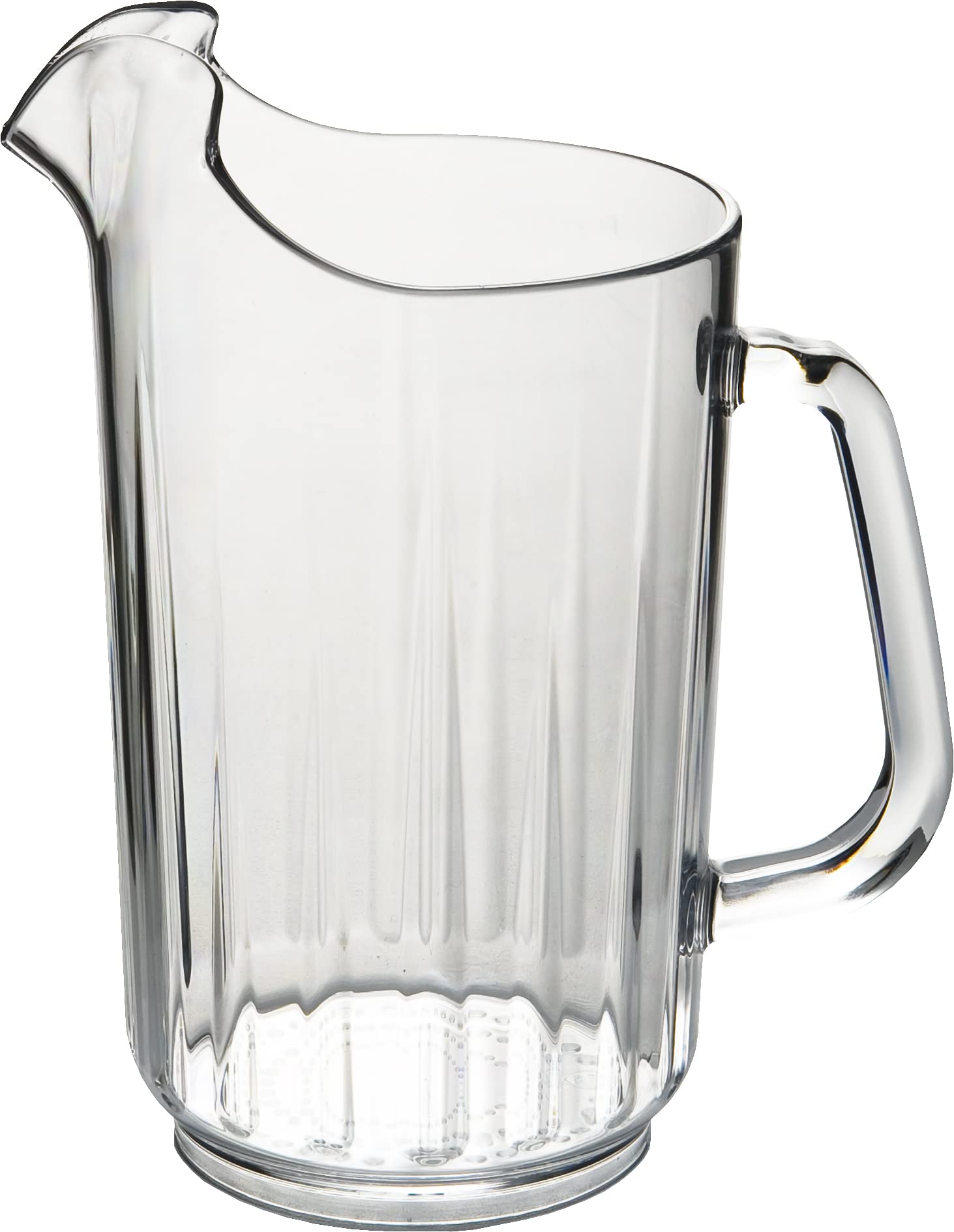1.4 Litre Fluted Pitcher Virtually Unbreakable Polycarbonate Jug Ice Retaining
