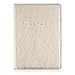Leminimo Leather Passport Cover Case With RFID Blocking - Gold Passport Holder Travel Wallet