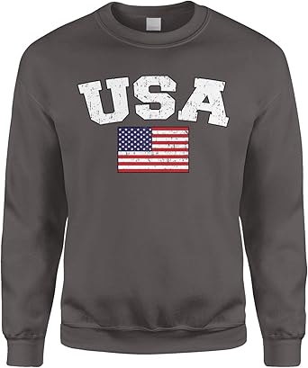 distressed crewneck sweatshirt