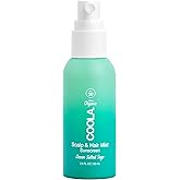 COOLA Scalp and Hair Spray Sunscreen SPF 30 Mist, 2 fl oz | Organic, Non-greasy, Lightweight, Scalp Sunscreen, Dermatologist Tested, UV Protection for Hair and Scalp, Protect Your Part