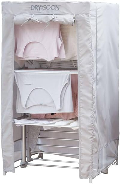 drysoon Deluxe 3-Tier Heated Airer Cover - Speeds Drying Process