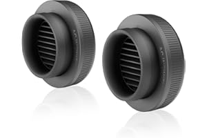 AC Infinity Grow Tent Duct Vent, 2 Pack – Light-Blocking Twist-On Air Vents with Built-in Adapter, Insect & Dust Filter, High Airflow, Fits Standard 6-Inch Duct Ports