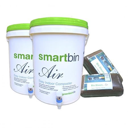 GreenTech Life Smart Bin Air/ Compost Bin Set - (20L X2)