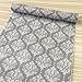 SimpleLife4U Peel & Stick Drawer Liner Removable Contact Paper for Covering Apartment Old Cabinets Shelves, Gray-White Damask, 17.7 Inch By 9.8 Feet