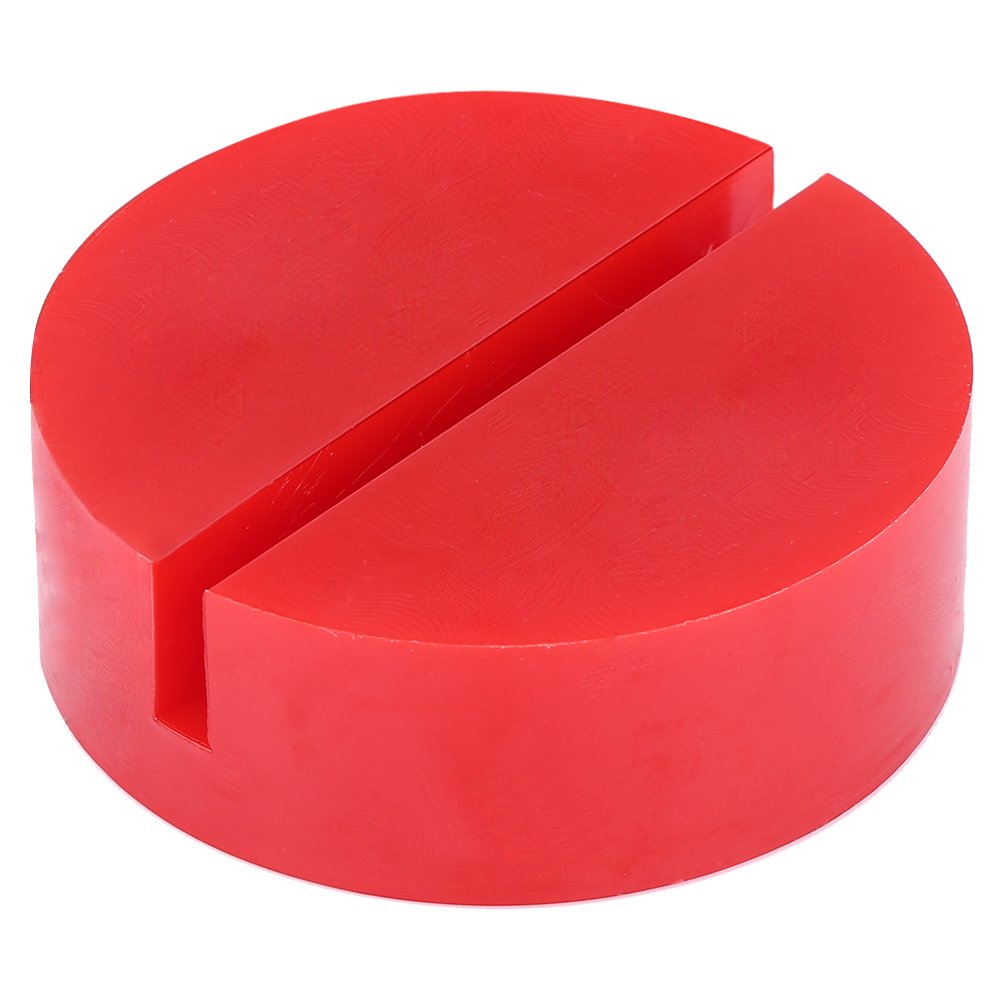 Car Jack Pad,Jacking Pad Rubber Jack Pads Tool Car Universal Slotted Frame Rail Floor Jacking Rubber Pad Adapter Red