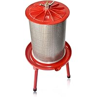 SQUEEZE master Hydraulic Fruit Wine Apple Press -5.3Gallon/20L -Stainless Steel for Wine Cider Making with Filter Bag…