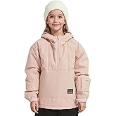 North Peak Kid Pullover Anorak Hooded Ski Jacket Waterproof Windproof Snowboard Jackets Winter Coat