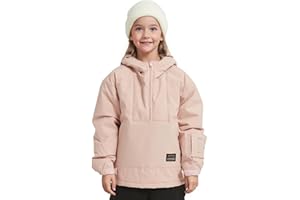 North Peak Kid Pullover Anorak Hooded Ski Jacket Waterproof Windproof Snowboard Jackets Winter Coat