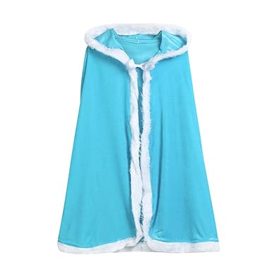HLHN Kinder Weihnachten Party Kapuzen Umhang Weihnachtskostüm Cosplay Cape Robe für Jungen Mädchen