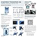 Cooper Trooper 2K Rugged case Compatible with Acer Iconia Tab 10 A3-A30 | Drop Shock Proof Heavy Duty Protective Cover | Shoulder Strap, Stand, Hand Strap | Kids Adults (Black)