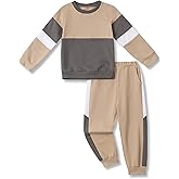 Hevemexy Toddler Boy Clothes Long Sleeve Hoodie Sweatsuits Tops and Pants 2Pcs Boys Fall Winter Outfits Set