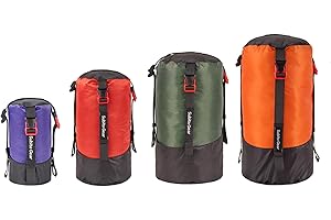 Ultra-light Compression Stuff Sack, 70D Nylon Sleeping Bag Stuff Sack 1L/5L/7L/17L/25L Compression Bag Space Saving Gear for 