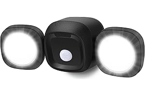 ITHIRD Battery-Operated Motion Sensor Light Outdoor/Indoor - Battery Powered LED Flood Light, IP65 Waterproof Wireless Security Lights Outside Lights for House Garage Patio Porch Shed Exterior, Black-1Pack