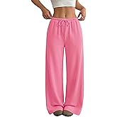 JEKAOYI Wide Leg Sweatpants for Women High Waisted Baggy Sweat Track Pants Drawstring Casual Lounge Pants with Pockets