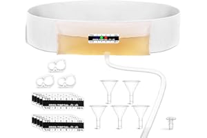 Urine Test Complete Kit - Upgraded Leak-Proof Bag (2 to 4 oz)& Concealed Belt | Includes 10 Temp Strips, 5 Funnels, 1 Valve |