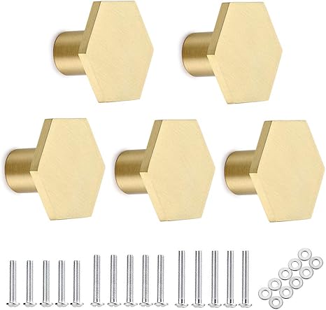 Amazon Co Jp Sumnacon 取っ手 つまみ 真鍮 アンティーク おしゃれ ネジ付き タンス キャビネット 食器棚 引き出しノブ 取手 ハンドル 飾 り金具 5個セット ゴールド 産業 研究開発用品