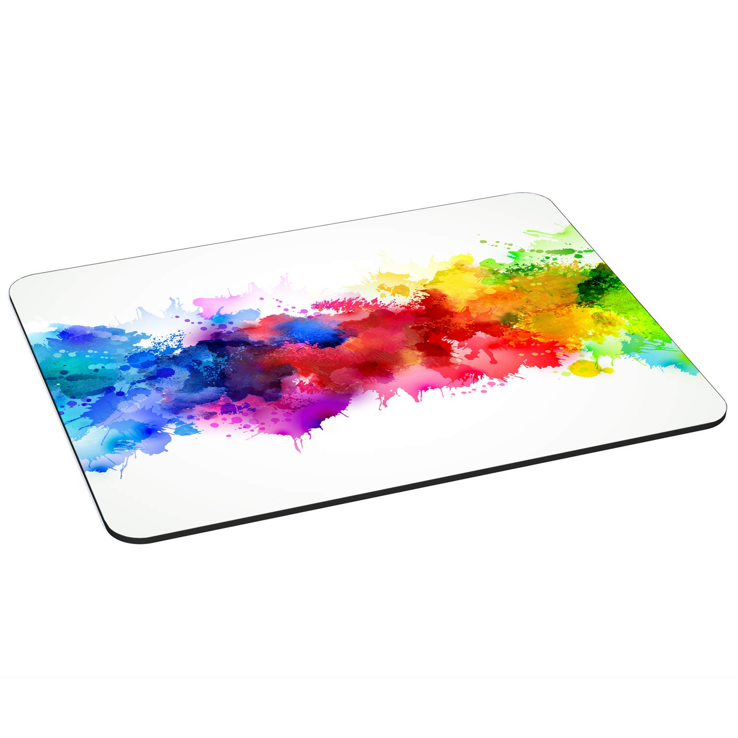 Pedea Gaming and Office Mouse Mat - 350 x 280 mm - with Stitched Edges and Non-Slip Bottom, Color Blob