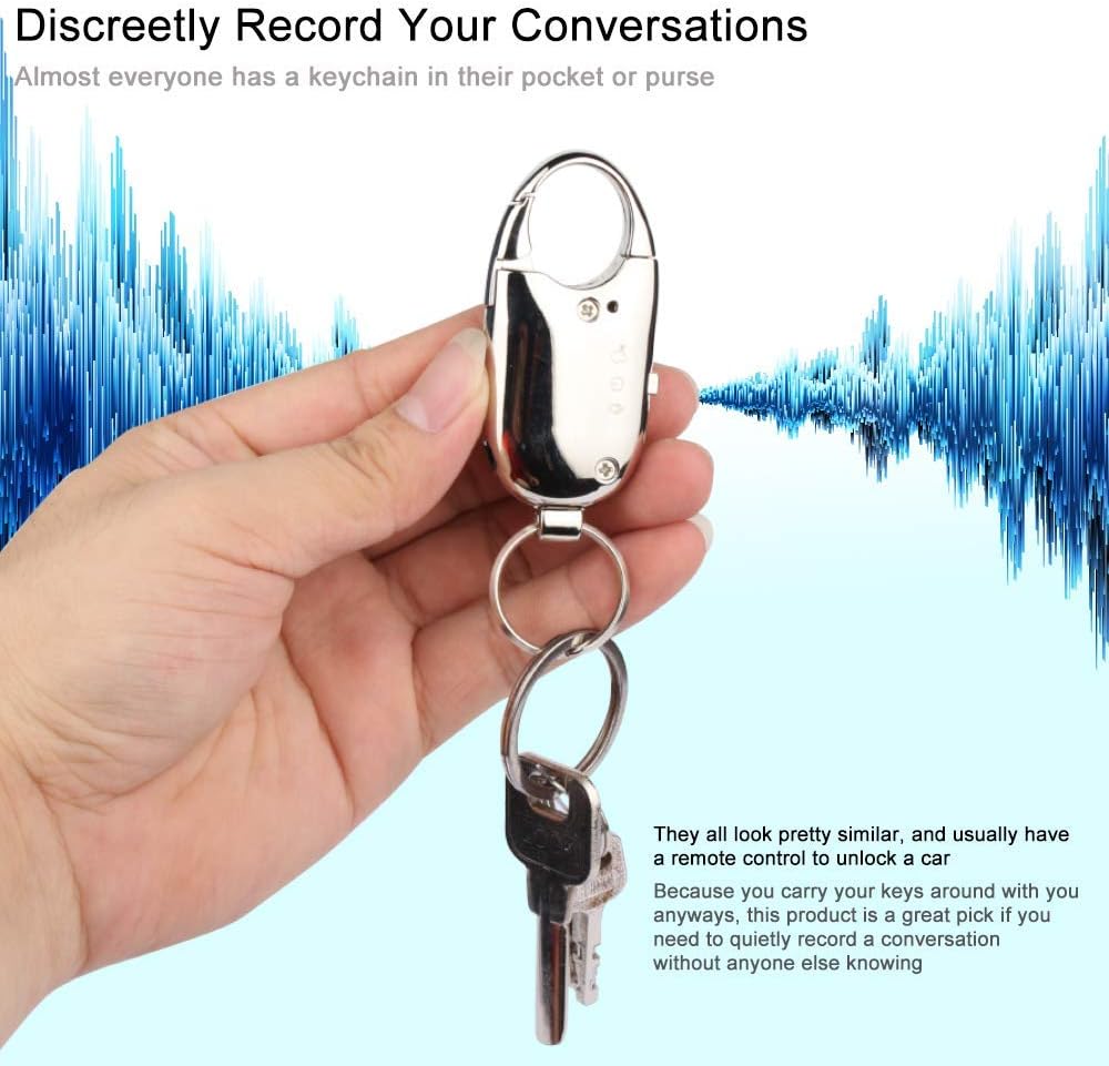 Office Equipment Keyring Voice Recorder Listening Device Car Remote Control