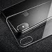 iPhone X Screen Protector, REMAX Full Coverage Tempered Glass Front and Back Case Friendly 3D Touch HD Clear Anti-Scratch 9H Hardness Screen Protector GlassGuard for Apple iPhone X 2017 Black