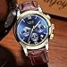 Men's Luxury Business Quartz Watch, LIGE Fashion Analog Chronograph Wrist Watch with Brown Leather Band ¡­