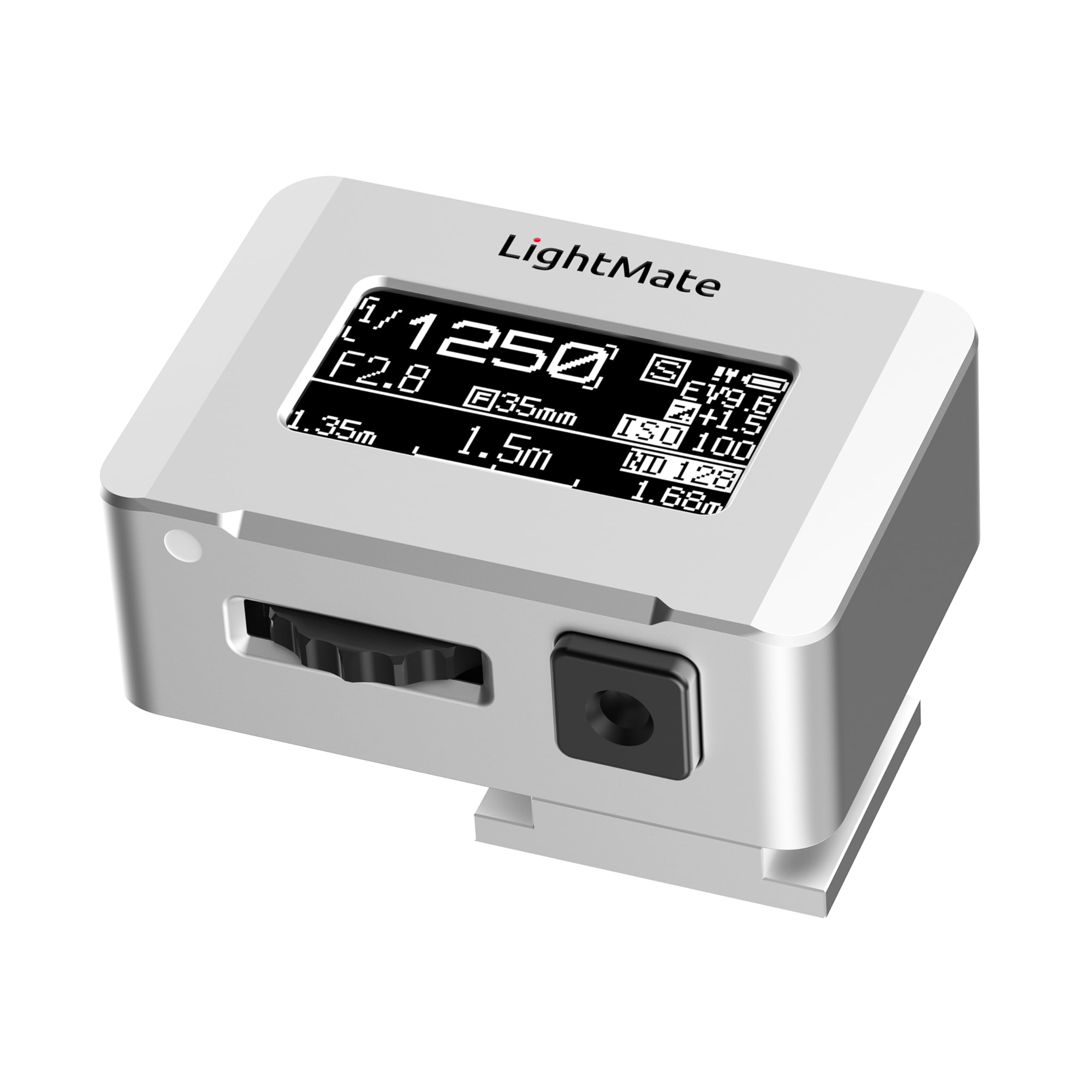 Photo 1 of LightMate Lite 2R Light Meter, 30°FOV High Precision Ambient Light Digital Exposure Meter, 0.96in Large OLED Screen, Ultra-Compact 1.24oz, Rechargeable 20H Battery Life, for Film Leica Cameras, Sliver