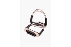 Silver Polish Flexi Stirrups Safety Horse Riding Bendy Flexible Irons S Steel