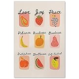jkahh Trendy Fruit of The Spirit Wall Art Christian