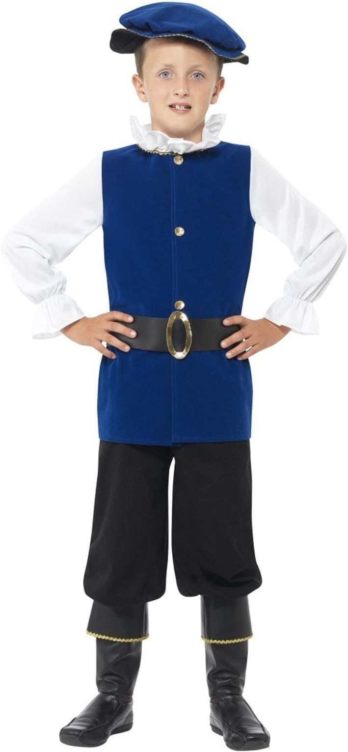 Medium Kids Boys Tudor Prince Historical Medieval Fancy Dress Book Week Costume