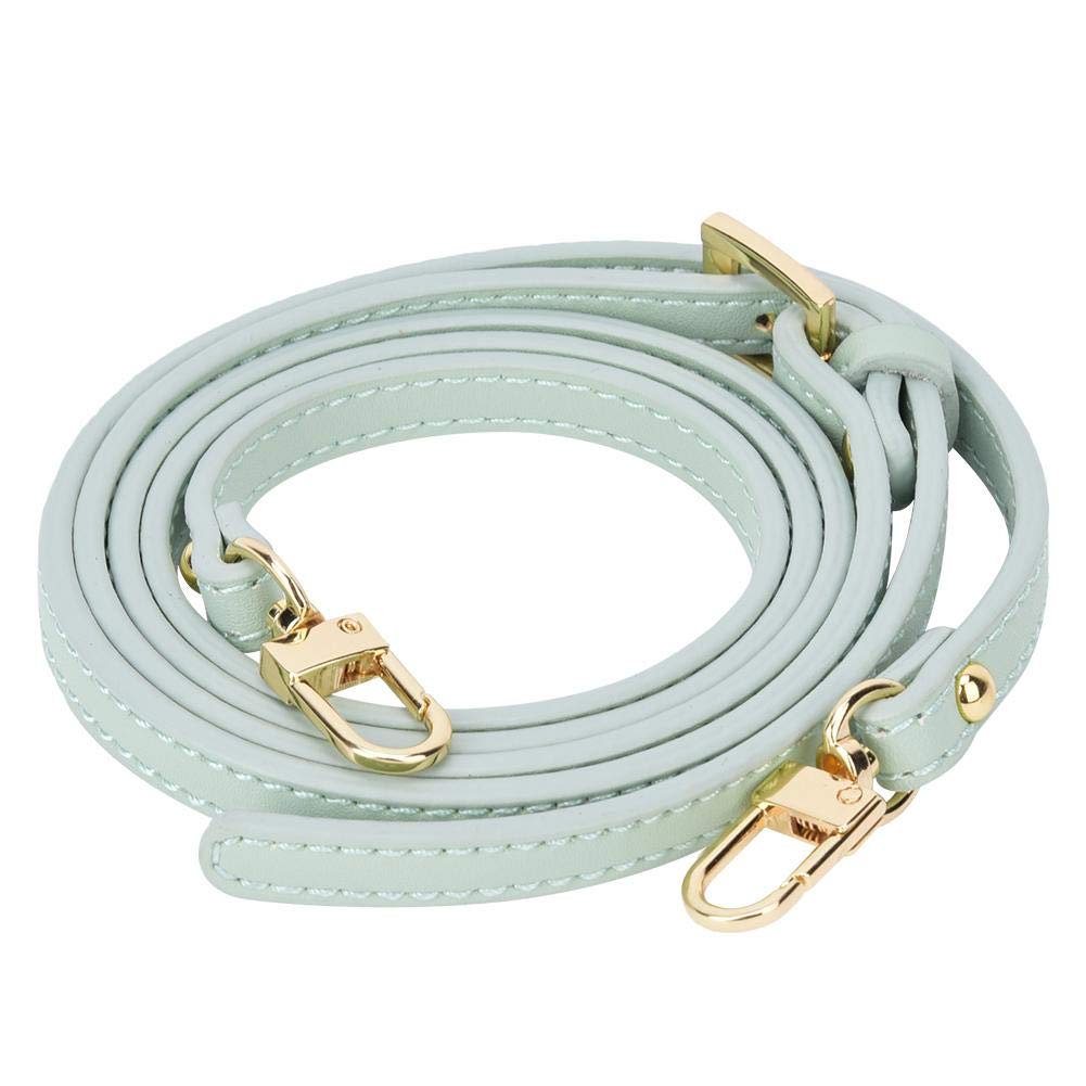 Bag Strap, 42.13-49.21in Adjustable Replacement Part Bag Leather Handmade Handbag Crossbody Belt Shoulder Strap[Peak Green]