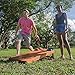 EastPoint Sports Full Size 4' x 2' Solid Wood Cornhole Game Set Bean Bag Toss - Features Storage Compartment, Carry Handle, and Return Ramp