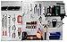 Wall Control 30-WRK-400GB Standard Workbench Metal Pegboard Tool Organizer,Gray/Black