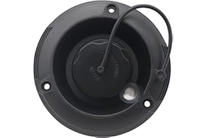 Ambuker RV Fresh Water Inlet ABS Plastic Gravity Fill Hatch Inlet with Dustproof Cover and Filter Screen Leak Proof Water Tank Replacement Adapter for RV Camping Vehicle Trailer Boat (Black)