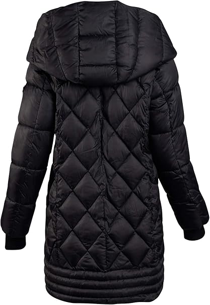 jessica long length jacket with shawl collar hood