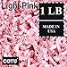 1 LB Light Pink Crinkle Shred Gift Basket Shred Crinkle Paper Filler Bedding by COTU (16 oz)