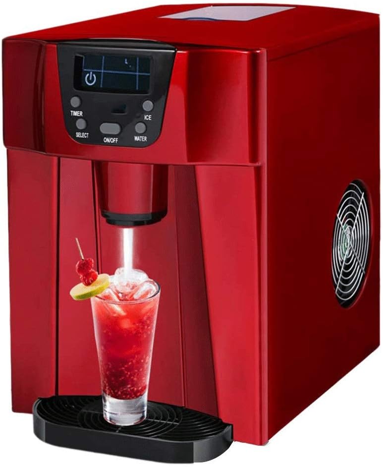 Countertop Ice Maker Machine and Water Dispenser, 3 Liter Kitchen Ice & Water Machine, 2 Types Ice, Easy Touch Buttons