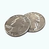 SUMAG 1 Pc Double Sided Quarter Dollar (Heads) Magic Tricks Double Face Coin Magic Accessories Close up Street Illusions Gimmicks for Magicians