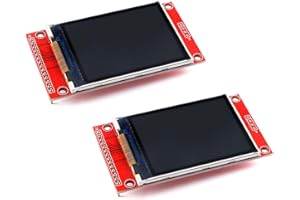 MUSROCK 2Pcs 2.4 Inches TFT LCD Screen Module 2.4Inch 320x240 SPI Serial ILI9341 SPI 2.4" Screen Shield Display Module Development Board