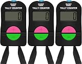 SDARMING 4-Digit Clicker Electronic Counter 3 Pack Add/Subtract Tally view 1