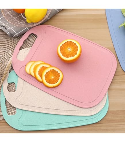 Planches Découpe Cuisine Planches Petit-déjeuner Moritz & Moritz - Lot 6 - 14x25cm - 3 Couleurs - Sans BPA - Lave-vaisselle Planche Plastique Sans Bpa