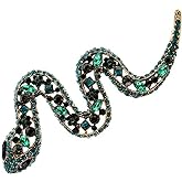 Rhinestone Snake Brooch For Women Vintage Fashion Animal Pin Coat Jewelry Gift