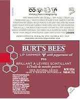 Burt's Bees Lip Shimmer Fig 0.09 oz Moisturizing Natural Shea Butter Peppermint view 8