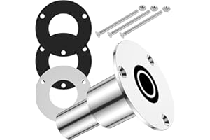 KARHOEGERN Thru Hull Exhaust Skin Stainless Steel 316 Fitting 24mm Tube Pipe Socket Hardware for Diesel Parking Heaters Boat Marine Car Truck with Screws and Washers(Straight)