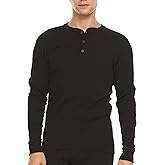Long Sleeve Men's Henley - 100% Merino Wool - 3 Button Front Closure - Casual Shirt