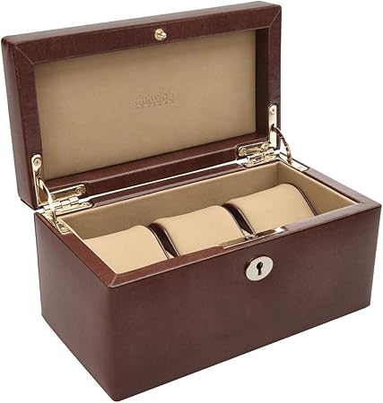 Dulwich Designs Windsor - Caja de Reloj (3 Unidades), Color marrón: Amazon.es: Hogar