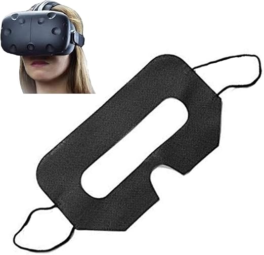 Amazon Co Jp Vrメガネ使い捨てアイマスク 保護カバー フェイシャルパッド保護フィルム バーチャルリアリティデバイス用ユニバーサルvrデバイスアイマスク 100個 ブラック 家電 カメラ