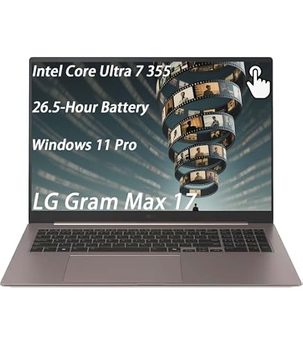 Amazon.com: LG gram 17 inch Laptop Touchscreen - Intel Core Ultra