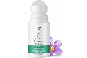 BEScalp Underarm Lightening Roll On with 4% AHA & BHA, Glycolic Acid & Salicylic acid | For Underarms | Lightens & Remove Pig